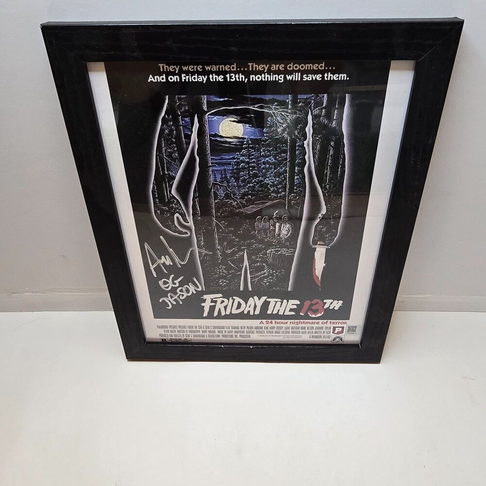 Ari Lehman Friday the 13th OG Jason Signed Autograph 8x10" Photo in black frame